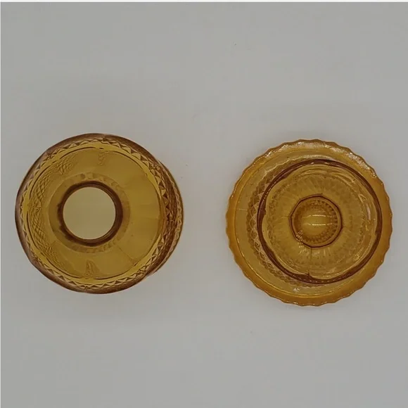 Viking Glass Amber Diamond Point Fairy Light - Picture 7 of 10